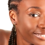 Clous d'oreilles coeur or jaune 750/18 ct avec diamants 0.13 ct H/si - OR-013671-GG