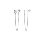 Ohrstecker Herz 750/18 K Weissgold mit Diamanten 0.13 ct H/si by CHRISTIAN
