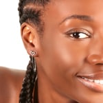 Clous d'oreilles cœur or gris 750/18 ct avec diamants 0.13 ct H/si by CHRISTIAN - OR-013671-WG