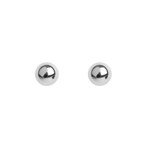 Holllow Stud Earrings 925 Silver rhodium-plated Ø 10mm - 315046