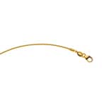 1.0mm Omega Chain round 750/18 K Yellow Gold - COM1001