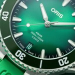 Oris Aquis Date Calibre 400 Grün / Kautschuk Ø 43.5mm - 01 400 7790 4157-07 4 23 47EB