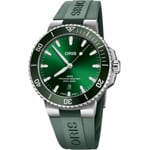 Oris Aquis Date Vert / Caoutchouc Ø 43.5mm