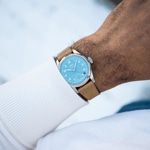 Oris Big Crown Pointer Date Calibre 473 Hellblau auf Lederband - 01 473 7786 4065-07 5 19 22FC