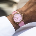 Oris Divers Sixty-Five Cotton Candy Lippenstiftrosa auf Perlonband - 01 733 7771 3158-07 3 19 04BRS