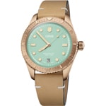 Oris Divers Sixty-Five Cotton Candy Wildgrün auf Lederband