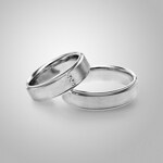 Paarringe 925 Silber Firenze-Paar - CGZ0743
