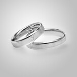 Paarringe 925 Silber Palermo-Paar - CGZ0784