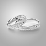 Paarringe 925 Silber Siena-Paar - CGZ0802