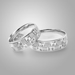 Paarringe 925 Silber Treviso-Paar - CGZ0939