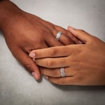 Paarringe 925 Silber Treviso-Paar - CGZ0939