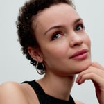 Pandora Essence Organically Shaped 42 mm Open Hoop Earrings 925 Silver - 293299C00