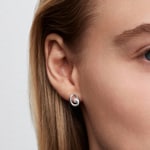 Pandora Essence Organisch Geformte Ovale & Behandelte Süsswasserzuchtperlen Ohrringe 925 Silber - 293295C01