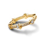 Pandora Gold Disney Mickey Mouse & Minnie Mouse Sparkling Eternity Ring - 162957C01