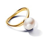 Pandora Gold Essence Baroque Treated Freshwater Cultured Pearl Ring - 163293C01