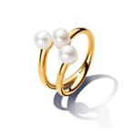 Pandora Gold Essence Bague Ouverte Perles de Culture
