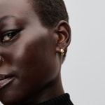 Pandora Gold Essence Gewellte Offene Creolen-Ohrringe - 263873C00