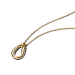 Pandora Gold Essence Organisch Geformte Steinbesetzte Anhänger-Halskette - 364666C01-45