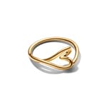 Pandora Gold Organically Shaped Heart Small Ring - 164361C00