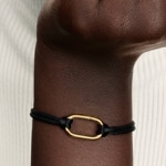 Pandora Gold ME Aufklappbares Glied Kordel Armband - 564680C01-2