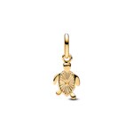 Pandora Gold ME Mini Dangle Tortue Verte - 763823C01
