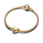 Pandora Gold Moments Be Love Engravable Heart Charm - 763439C00