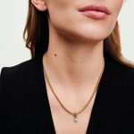 Pandora Gold Moments Dezember Türkisblauer Ewigkeitskreis Charm-Anhänger - 763462C12