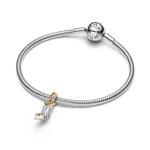 Pandora Gold Moments Disney Princess Cinderella Shoe Dangle Charm - 764327C01