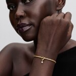 Pandora Gold Moments Wrapped Heart Charm - 764138C01