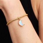 Pandora Gold Moments Funkelnde Mondsichel Charm-Anhänger - 764275C01