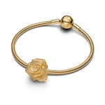 Pandora Gold Moments Grosses Blühende Rose Charm - 763675C00