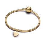 Pandora Gold Moments Herz Charm-Anhänger - 368914C00