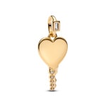 Pandora Gold Moments Heart Key Pendant - 364353C01