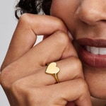 Pandora Gold Moments Heart Ring - 163988C00