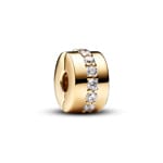 Pandora Gold Moments Klare Funkelnde Linie Clip  