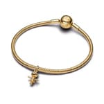 Pandora Gold Moments Kürbis Vogelscheuche Charm-Anhänger - 764770C01