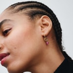 Pandora Gold Moments Oktober Facettierter rosafarbener Ewigkeitskreis Charm-Anhänger - 763462C10