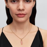 Pandora Gold Moments Rosafarbene Raupe Charm - 764489C01