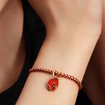 Pandora Gold Moments Red Fire Horse Murano Glass Dangle Charm - 764431C01