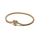 Pandora Gold Moments Schlangen-Gliederarmband mit Funklendem Unendlichkeits-Herzverschluss
