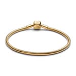 Pandora Gold Moments Barrel Clasp Snake Chain Bracelet - 563390C00