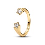 Pandora Gold Moments Shooting Stars Open Ring