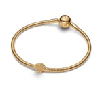 Pandora Gold Moments Textured Shell Mini Charm - 764057C00