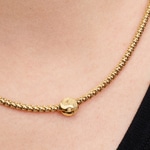 Pandora Gold Moments Strukturiertes Yin und Yang Mini-Charm - 764045C00