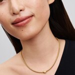 Pandora Gold Moments Strukturiertes Yin und Yang Mini-Charm - 764045C00