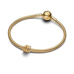 Pandora Gold Moments Curled Snake Charm - 763618C01