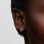 Pandora Gold Essence Organically Shaped Heart Stud Earrings - 264393C00