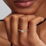 Pandora Gold Timeless Bague Fleur Scintillante - 164499C01