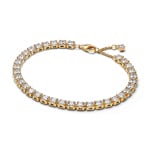 Pandora Gold Timeless Sparkling Bold Tennis Bracelet 
