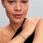 Pandora Gold Timeless Funkelndes Grünes Tennisarmband - 561469C02